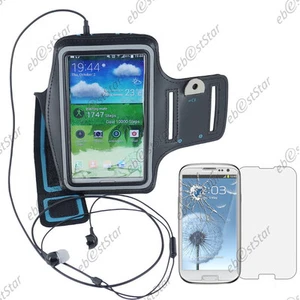 Coque Etui Brassard Sport Armband Noir pour Samsung Galaxy S3 i9300 + Verre - Photo 1 sur 1