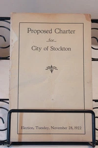 Proposta di Carta per Città di Stockton, CA Elezioni 28 novembre 1922 - Foto 1 di 7