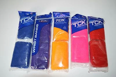 TCK SPORTS New TCK Wristbands Sport Wrist Band Tennis Jogging Purple Workout