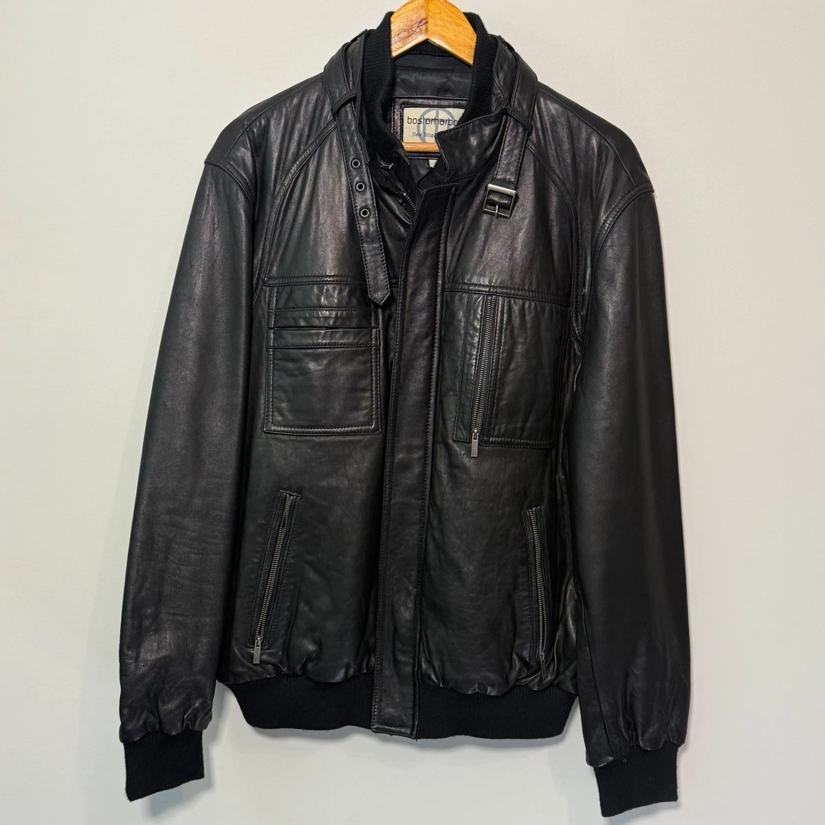 【90s Boston Harbour】 レザージャケット 90s Boston Harbour】 レザージャケット