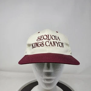 VINTAGE Sequoia Kings Canyon Hat Cap Snap Back Embroidered California Mens 90s - Picture 1 of 7