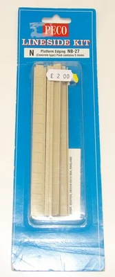 PECO Lineside Kit Escala N Plataforma Borde NB-27 Tipo Hormigón Foto 1 de 3
