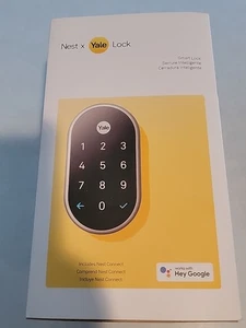 *NEW* Nest x Yale Lock Black w/Google Nest Connect RB-YRD540-WV-619 SATIN NICKEL - Picture 1 of 10