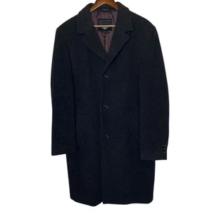 STONES Wool Cashmere Long Coat Gray Overcoat Men’s size 48R - Picture 1 of 6