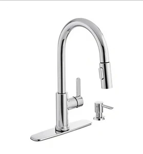 Glacier Bay HD67780-1001 Single Handle Pull-Down Kitchen Faucet w/ Soap Dispens. - Picture 1 of 5