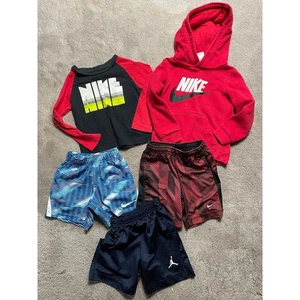 Nike Boys 2T Bundle Hoodie Active Shorts Long Sleeve - Picture 1 of 7