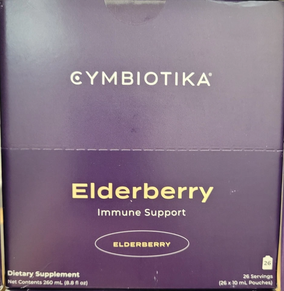 Novo CYMBIOTIKA Suporte Imunológico de Sabugueiro com Equinácea 26 Bolsas FRETE GRÁTIS - Imagem 1 de 4