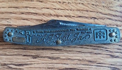 Cuchillo de colección Imperial Ingersoll Rand AJ Foyt Jr 4 veces ganador Indy 500 3 hojas Foto 1 de 4