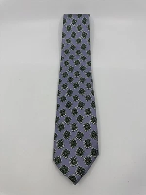 Corbata de cuello azul claro para hombre con bloques verdes Polo Ralph Lauren  Foto 1 de 4