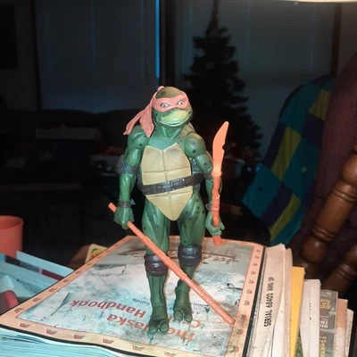 NECA 7 英寸忍者神龟 1990 年电影拉斐尔可动人偶 TMNT — 第 1/4 张图片