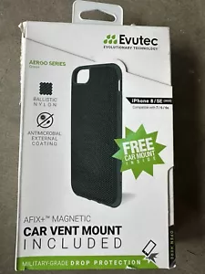 Evutec Handyhülle Auto Lüftungshalterung für iPhone 8 Plus Aergo Serie grün
