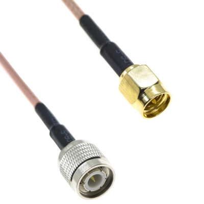 SMA Male to TNC Male Connector Lot Coaxial Jumper RF Pigtail Coax RG316 Cable - Image 1 of 4