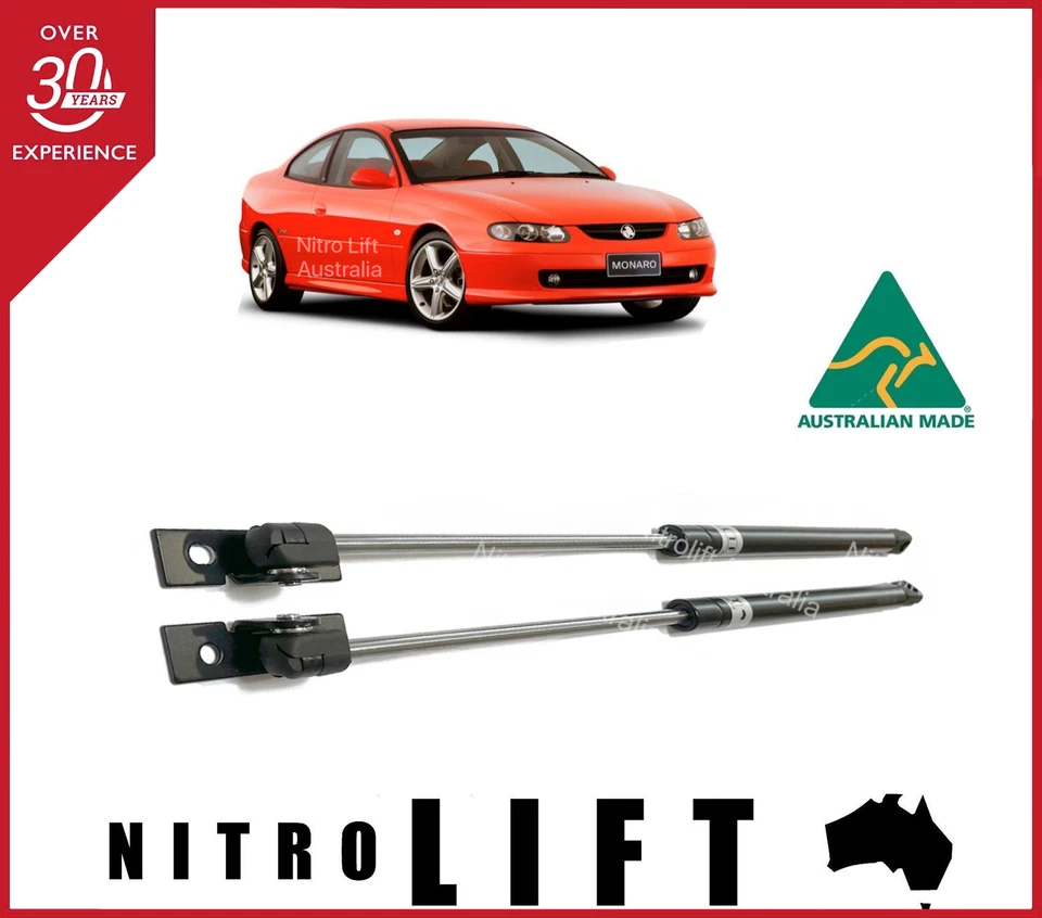 2 x GAS STRUTS suit HOLDEN MONARO BONNET YEAR 2001-2006 – OEM QUALITY - image 1 of 1
