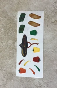 🔥VINTAGE Creative Memories Stickers SPANISH TRAVEL SOMBRERO TAMALES NLA NOS * - Picture 1 of 1
