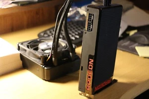 AMD Radeon R9 Fury X WaterCooled 4GB Graphics Card High End RGB GPU - Picture 1 of 3