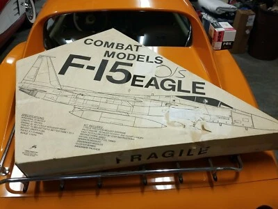  New vintage Combat Models F15 RC jet kit with new Fox .50 gold Cup engine  - Image 1 of 4