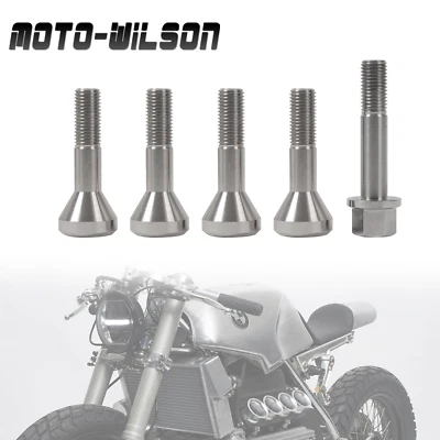 Pernos de cubo de rueda trasera T80 aleación de titanio plateado para BMW Motorcycle K75 K100 5 piezas Foto 1 de 4