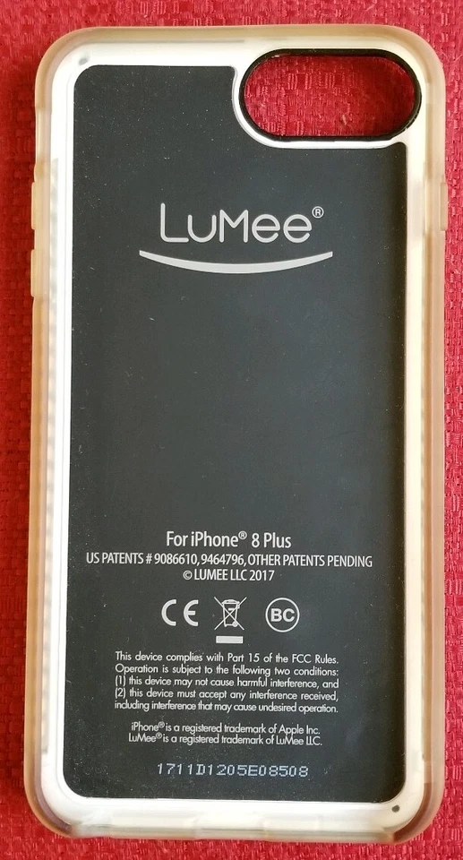 LuMee Duo LED Lighting Selfie Case for iPhone 8 Plus iPhone 7 Plus 6s Plus - NEW - Image 1 of 2