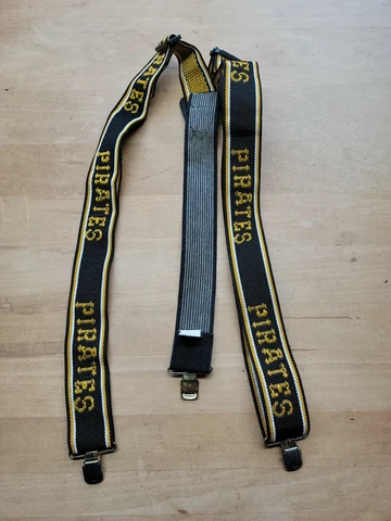 Vintage Pittsburgh Pirates MLB Pant Suspenders Made in USA Cover