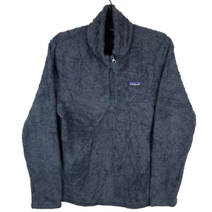 Patagonia Los Gatos 1/4 Zip Teddy Pile Fleece Blue Women's Size Large L - Picture 1 of 10