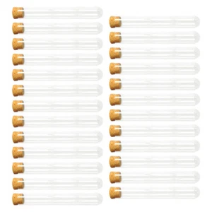25 PCS Test Tubes With Lids Test Tube Suppliy Test Tube Stand Testtubes - Picture 1 of 11