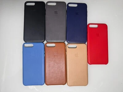 Original Genuine Authentic OEM Apple leather Case for iPhone 7 Plus 7P 8 Plus 8P - Image 1 of 2