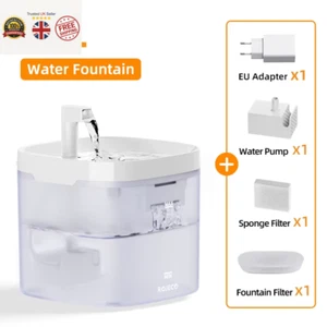 Automatic Cat Water Fountain Rechargeable Cat Water Dispenser for Pet Dogs Smart - Picture 1 of 8