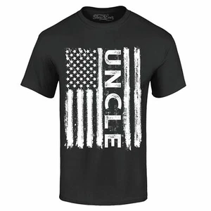 Uncle American Flag T-shirt USA Flag 4th Of July Patriotic Father's Day Shirts - Picture 1 of 10