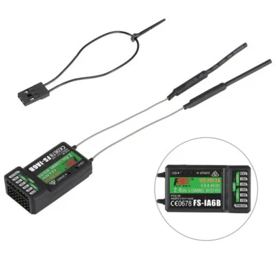 Flysky FS-iA6B 6Ch 2.4GHz AFHDS 2A Receiver PPM with iBus Port Output plug Bind