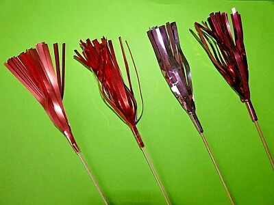 10 Deko Palmwedel Spieße :ROT MATT, ROSA, WEINROT exkl.  f Buffets,Cocktail - Bild 1 von 3