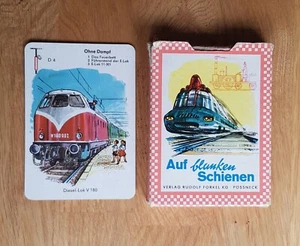 DDR Kartenspiel Auf blanken Schienen Rudolf Forkel Eisenbahn Reichsbahn Quartett - Bild 1 von 6