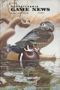 Pennsylvania Game News September 1988 cover by Gerald W Putt wood duck - Picture 1 of 3