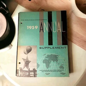 The World Book Encyclopedia 1959 Annual Supplement (Paperback) VTG - Picture 1 of 3