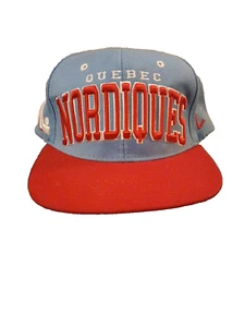 Quebec Nordiques Vintage Snapback Azul Rojo Céfiro - Imagen 1 de 1