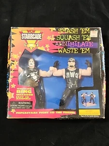 WCW Starrcade HOGAN & STING con anello di wrestling con suoni - Foto 1 di 7