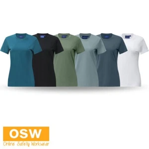 Women's Modern Sleek Design Premium Cotton Face Crew Neck Short Sleeve Tee TS44 - Bild 1 von 17