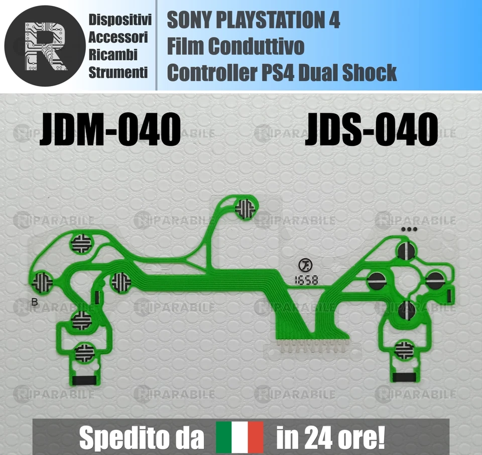 Film Conduttivo Flat Flex Circuito Tasti Controller Dual Shock PS4 JDM JDS 040