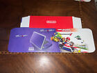 Nintendo 2DS XL Purple Mario Kart 7 TYLKO NA WYŚWIETLACZ Pudełko (bez systemu) ROZŁOŻONE