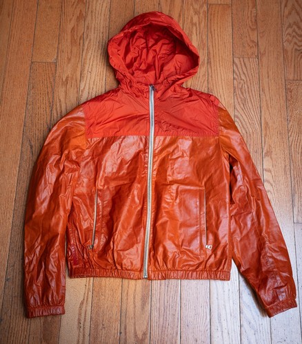 Giacca Prada in pelle di agnello arancione