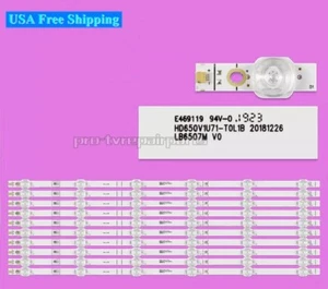 Full LED Backlight Strips For Hisense 65H6510G H65B7100 HD650S1U81-K1 LB6507M - Picture 1 of 4