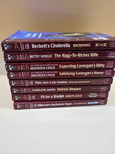 Silhouette Desire Book Lot of 8 Harlequin Romance Paperbacks Rose Holiday - Picture 1 of 9