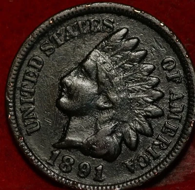1891 Philadelphia Mint Indian Head Cent - Image 1 of 2