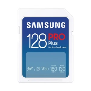 Samsung PRO Plus SD Card 128GB SDXC UHS-1 U3 Maximum Transfer Speed 180MB/s MB - Picture 1 of 5