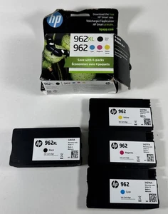 HP 962XL Packung Schwarz Cyan Magenta Gelb - Offene Verpackung - Ablaufdatum 11/2026 - Bild 1 von 7