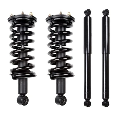 For 2004-13 Nissan Titan 4WD (4) Front Complete Struts and Rear Shock Absorbers - Image 1 of 4