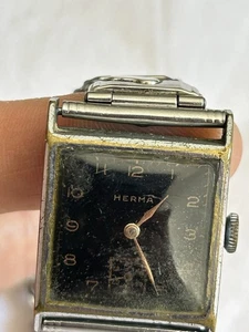 HERMA Herren-/Unisexuhr Vintage Sehr Alt funktionsfähig - Bild 1 von 14