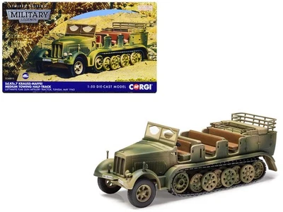 1943 Krauss-Maffei Sd.Kfz.7 Half-Track AFV Diecast Model - Luftwaffe Artiller... - Image 1 of 3