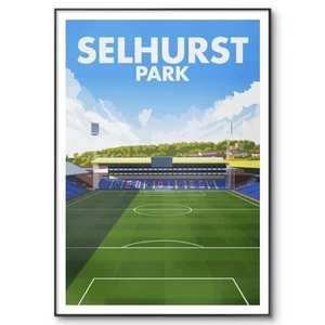 Póster Selhurst Park, póster Crystal Palace, impresión de fútbol Crystal Palace, A4 - Imagen 1 de 4