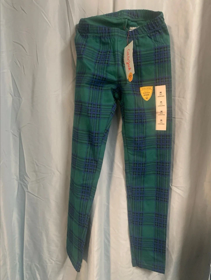 Cat And Jack Green And Blue Plaid Pants Size Medium (8) - Image 1 of 1
