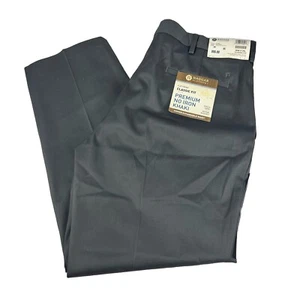 Men's Hagger Clothing Classic Fit Premium No Iron Gray Khaki Pants Sz 36x29 - Picture 1 of 4